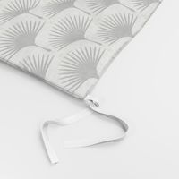 Art Deco Swans - Black on White - 12" Wallpaper Wingspan