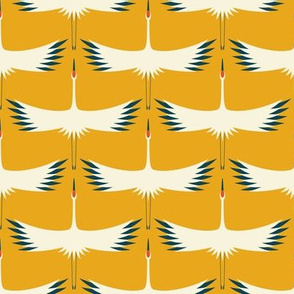 Whooping Crane Migration - Sunshine - 12" Wallpaper Wingspan