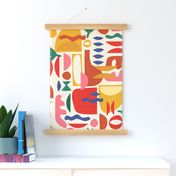 Mid Century Summer Abstraction / Large