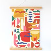 Mid Century Summer Abstraction / Large