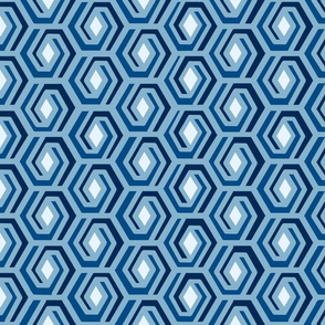 blue geometry 
