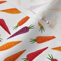 (small scale) carrots - multi - spring rustic veggie - LAD20