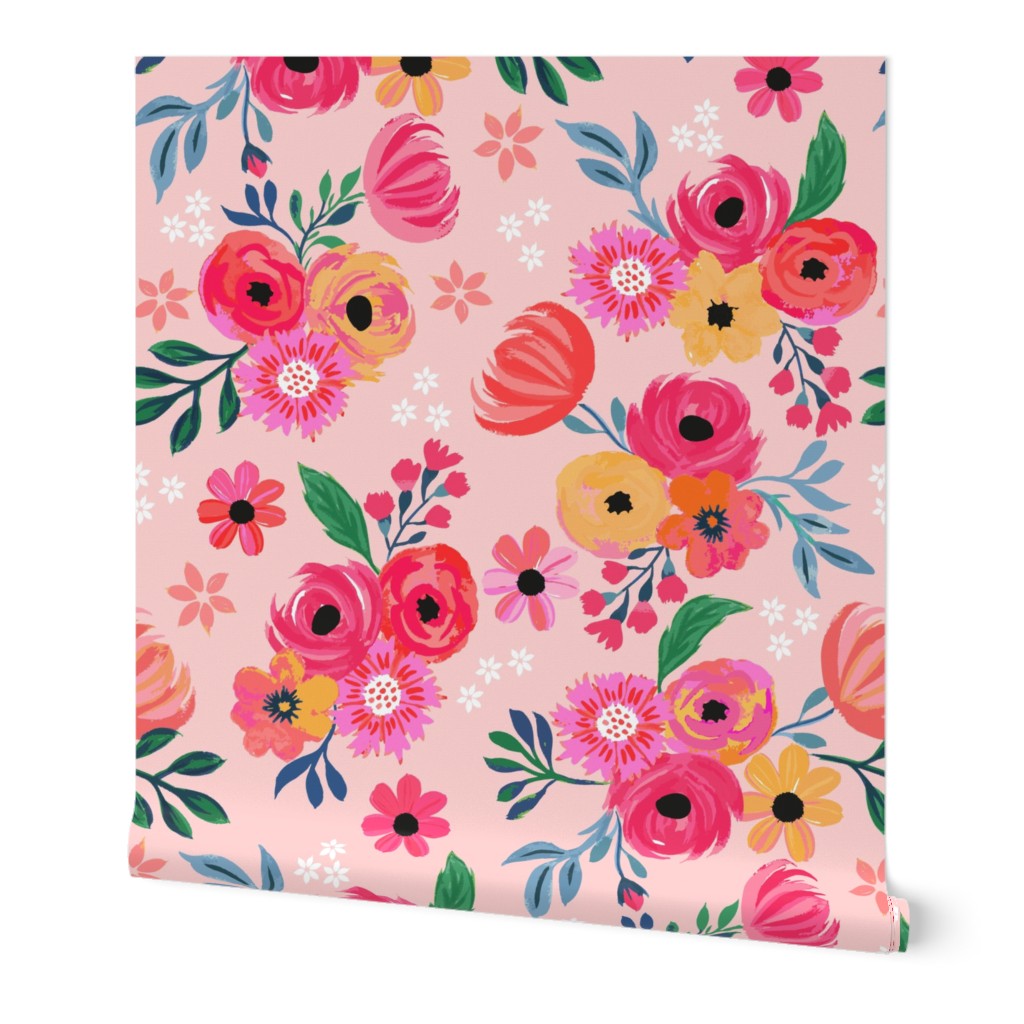 Pink Flowers Jumbo