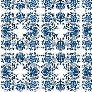 Classic blue scandi pattern