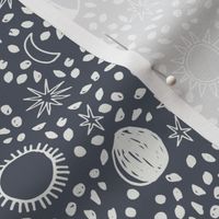 night sky fabric - sun fabric, baby fabric, nursery fabric, stars fabric, sun moon stars, - night