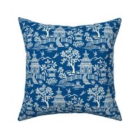 Chinoiserie Pagoda Dark Blue small