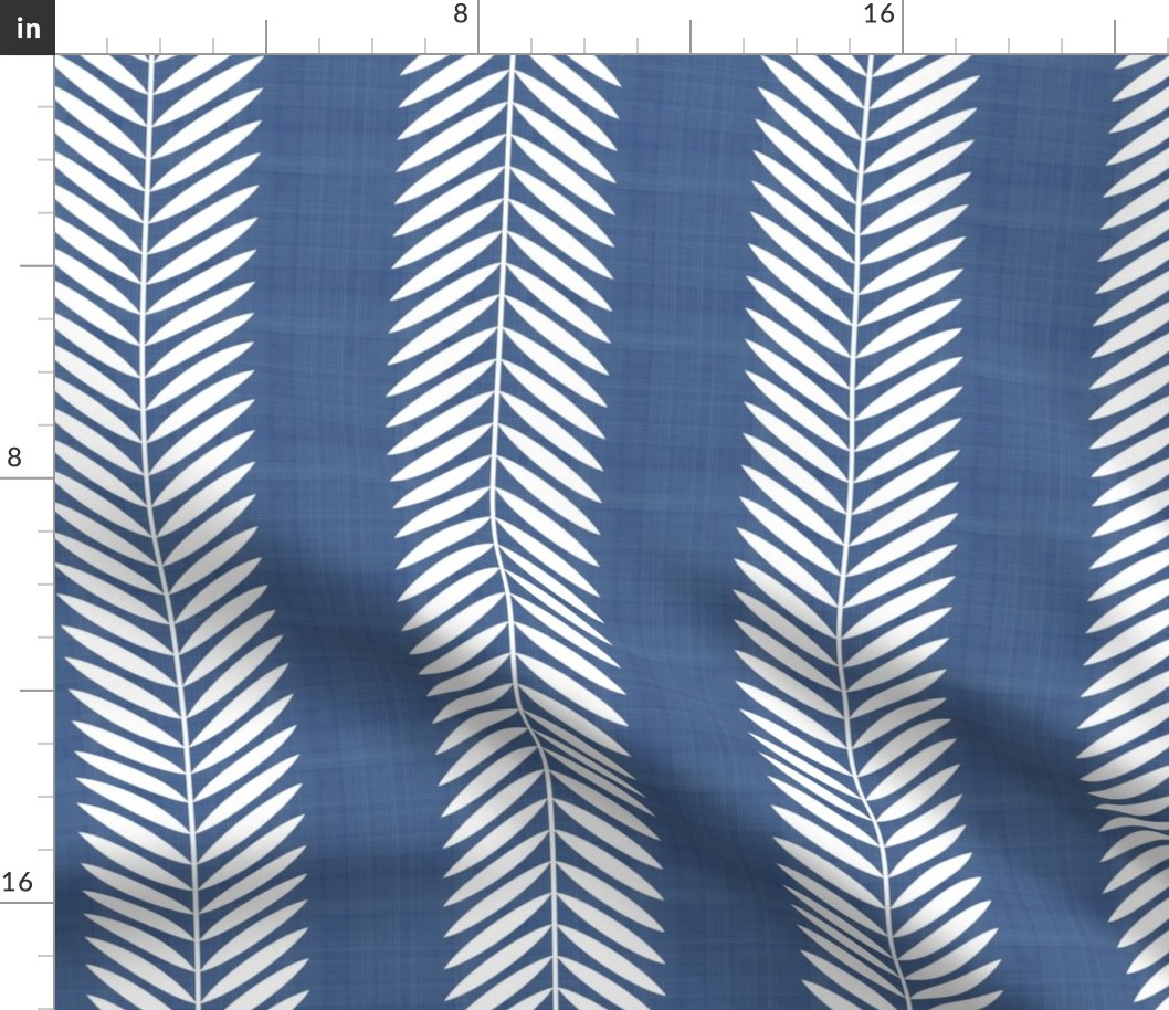 Half Scale Laurel Leaf Stripe Blue