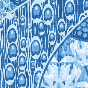 Art Nouveau Impressions ( blue)Jumbo
