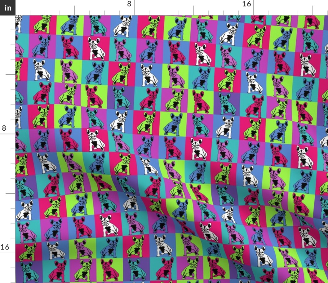 french bulldog fabric frenchie colors