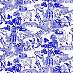 Blue Willow Chinoiserie