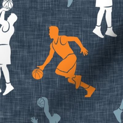 basketball - basketball players - orange & light blue - LAD20