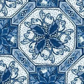 Blue Painted Tile