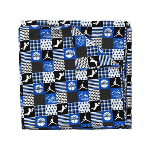 Football//Basketball//Bulldogs - Wholecloth Cheater Quilt