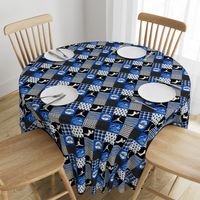 Football//Basketball//Bulldogs - Wholecloth Cheater Quilt