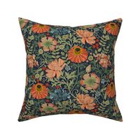 Le Jardin Art Nouveau navy small