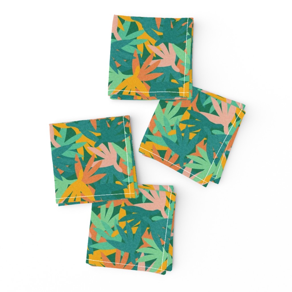 Tropical Papercut Plants with Texture / Small Scale