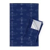 Classic Airplane Topside Blueprints