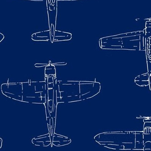 Classic Airplane Topside Blueprints