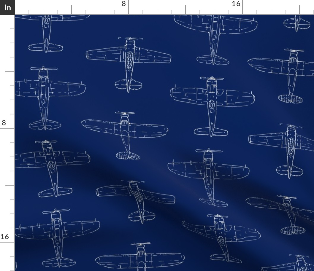 Classic Airplane Topside Blueprints