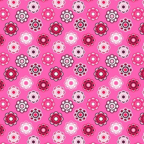 Pink Daisy Fields Forever by Cheerful Madness!!