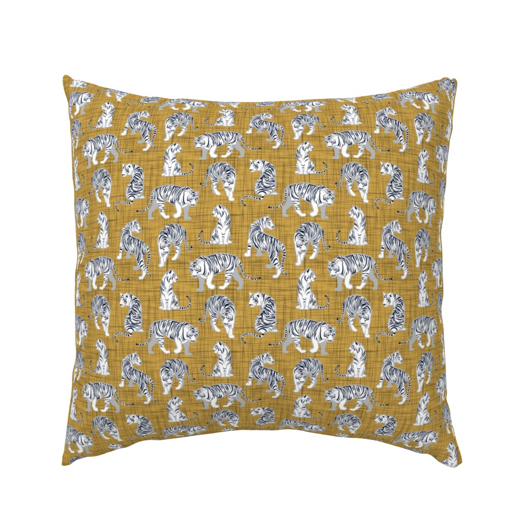 Small scale // Big tiger cats Euro Pillow Sham | Spoonflower