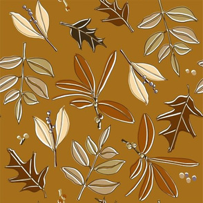 Texas Leaves, Brown