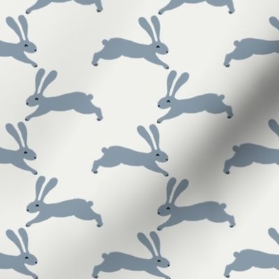 easter rabbit fabric - easter fabric, rabbit fabric, nursery fabric, baby fabric - blue