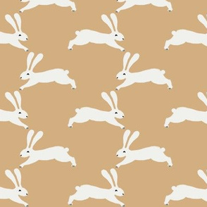 easter rabbit fabric - easter fabric, rabbit fabric, nursery fabric, baby fabric - yellow
