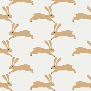 easter rabbit fabric - easter fabric, rabbit fabric, nursery fabric, baby fabric - golden yellow