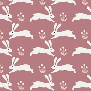 easter rabbit fabric - easter fabric, rabbit fabric, nursery fabric, baby fabric - clover