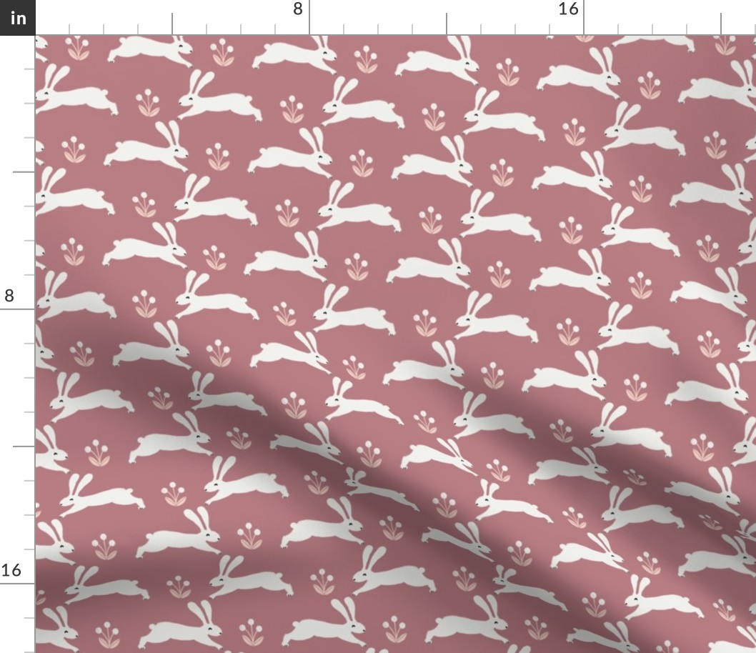 easter rabbit fabric - easter fabric, rabbit fabric, nursery fabric, baby fabric - clover