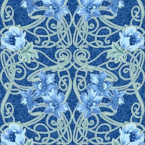 Art Nouveau Blue
