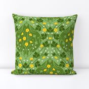 Nouveau Buttercup large green