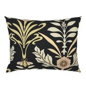 Jum - Art Nouveau - Jumbo - Dark - Honey Bee and Flower 