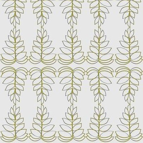 Olive Leaves on gray