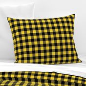 (1" scale) Black and yellow plaid - LAD20