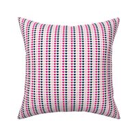 Love Struck - Valentine's Day Heart Stripe Pink & Navy