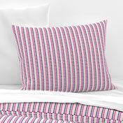 Love Struck - Valentine's Day Heart Stripe Pink & Navy