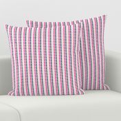 Love Struck - Valentine's Day Heart Stripe Pink & Navy