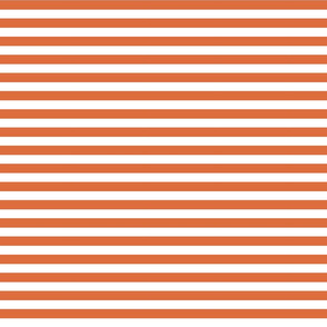 Stripe - Orange and White