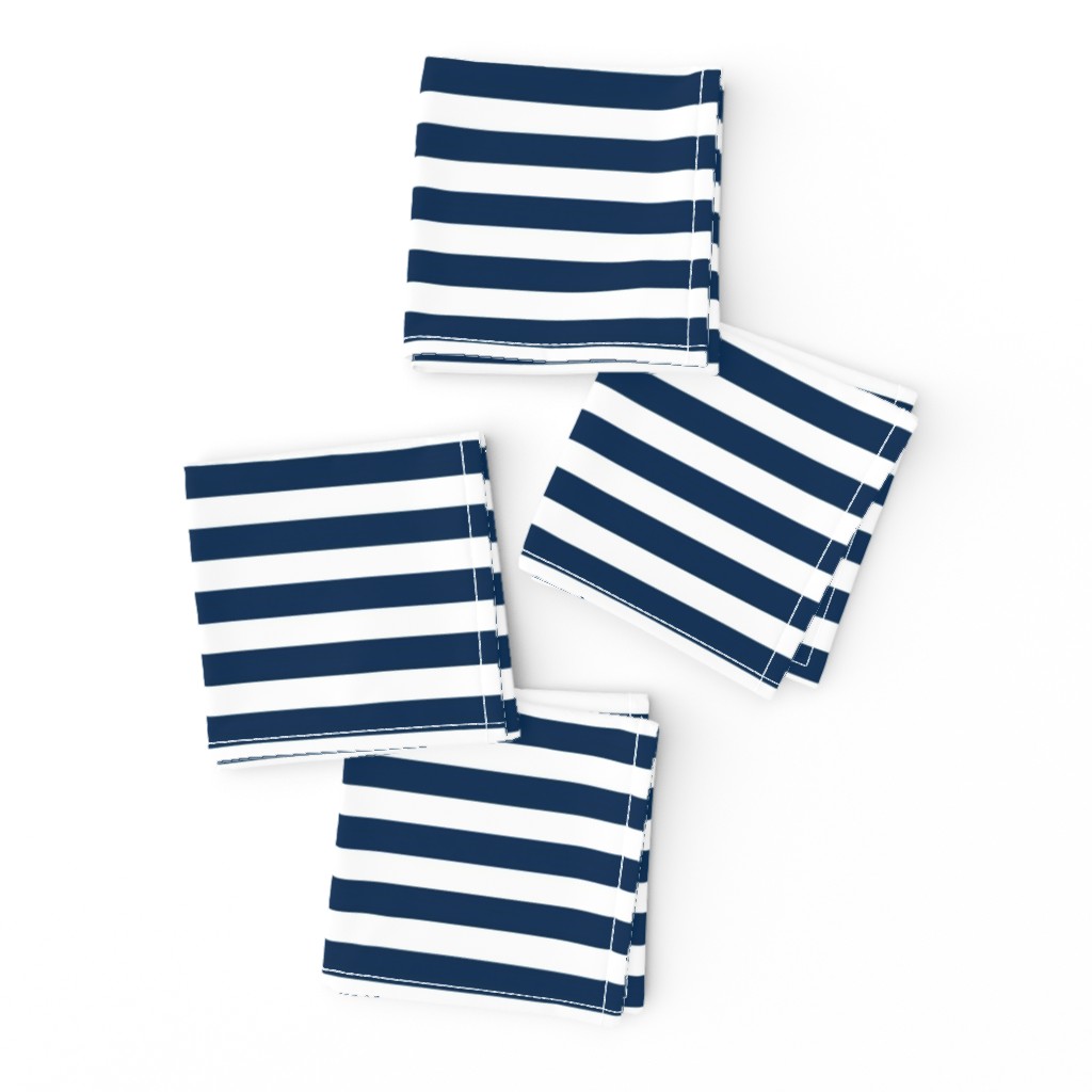 Horizontal Stripe - Navy and White