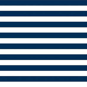 Horizontal Stripe - Navy and White