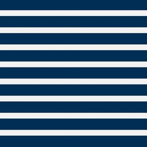 Breton Stripe - White and Navy