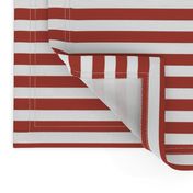 Horizontal Stripe - Classic Canadian Red and White