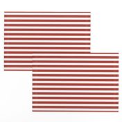 Horizontal Stripe - Classic Canadian Red and White