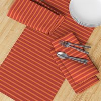 Breton Stripe - Orange and Brick Red