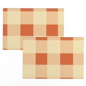 Buffalo Plaid - Pale Yellow and Pumpkin