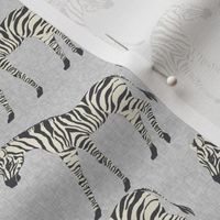 zebra fabric - zebra wallpaper, zebra print, animal print, african fabric, african print, home dec fabric - grey