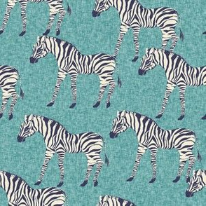 zebra fabric - zebra wallpaper, zebra print, animal print, african fabric, african print, home dec fabric - blue