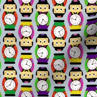 Japanese Kitsch Poppo Clocks Multicolor